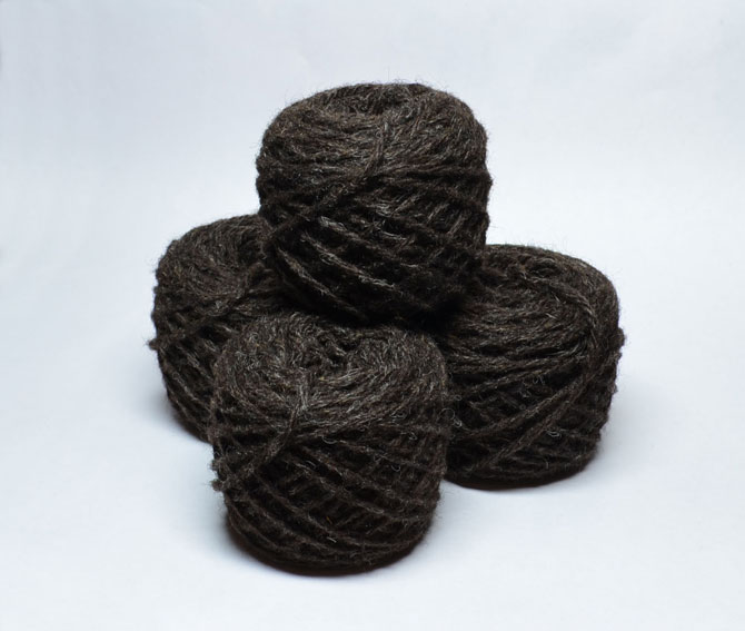 Black Shetland Wool