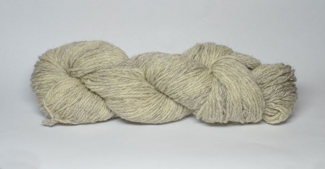 100g Light Grey Wool Hank