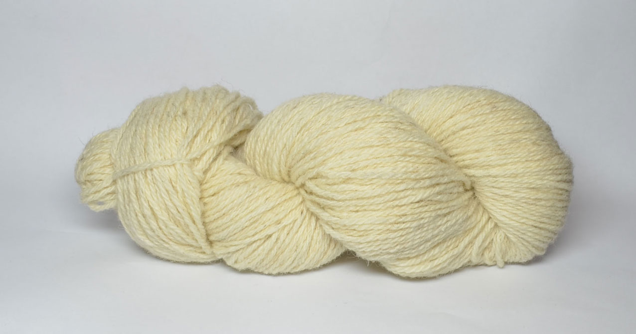100g White Wool Hank